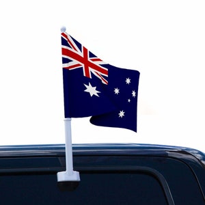 Car Flag of Australia | Australian Flag | Car Flag | Protective Face Mask | Banner of Australia | Australian Banner | Car Holder | Auto Flag