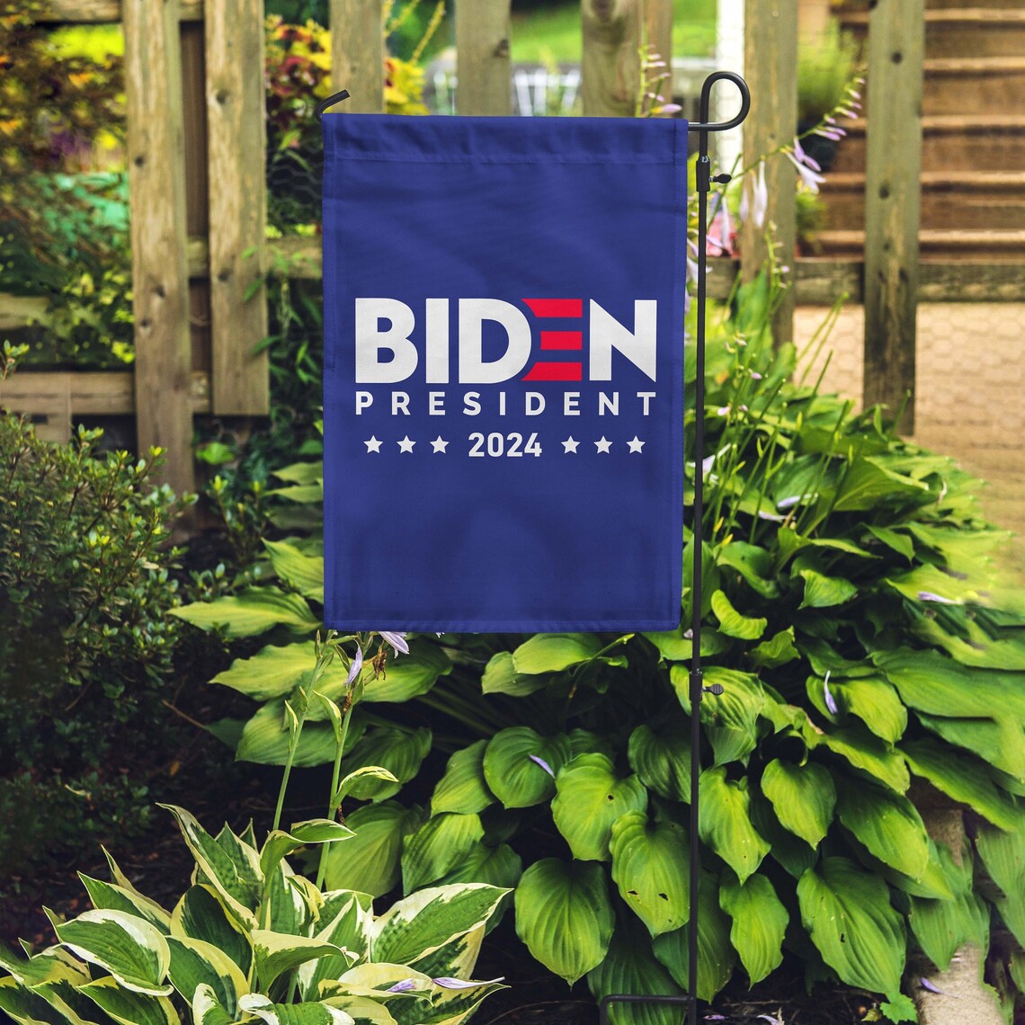Joe BIDEN 2024 Garden Flag Biden Flag Biden & Harris Etsy