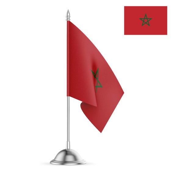 Bandiera da tavolo del Marocco / Bandiera marocchina / Bandiera da  scrivania / Maschera protettiva / Stendardo del Marocco / Bandiera da  tavolo marocchina / Regalo patriottico marocchino -  Italia