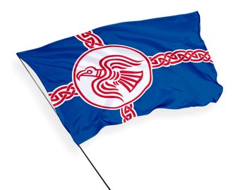 Nordic Raven Banner, Scandinavian Odin Viking Flag, Norse Raven Flag, Unique Design. Premium textile quality. Various sizes and colors