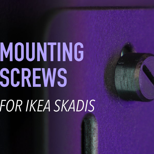 Mounting Screws for Ikea Skadis - Available in Black & Other Colours!