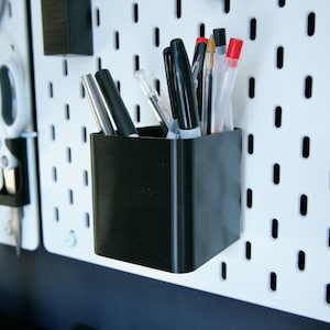 Large Pen Pot for Ikea Skadis Pegboard - Various Colours available!