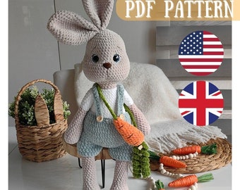 Amigurumi Master class TEO The Easter Bunny in English