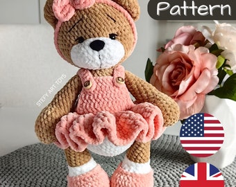 Amigurumi crochet pattern Emma the Bear in English