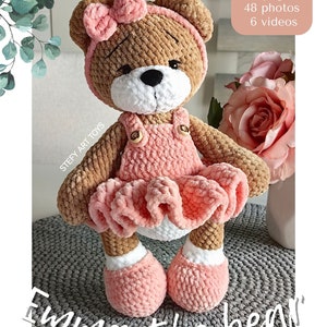 Amigurumi crochet pattern Emma the Bear in English zdjęcie 2