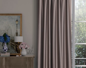 Drapes for window %100 Blackout Curtains for living room, Thermal Bedroom Curtains, Width and Color Options, Window treatments,