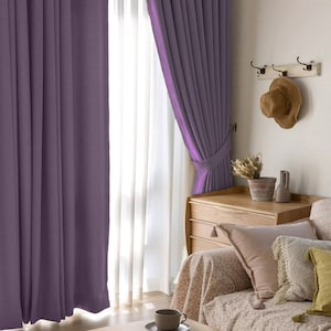 Custom Size Blackout Velvet Curtain,Luxury Blackout Window Treatments,Curtains For Living room,Curtains Bedroom, Purple Curtain, rod pocket
