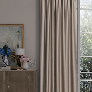 Custom Size Blackout Curtains for living room, Thermal Blackout Bedroom Curtains, Width and Color Options, %100 Blackout, Window treatments