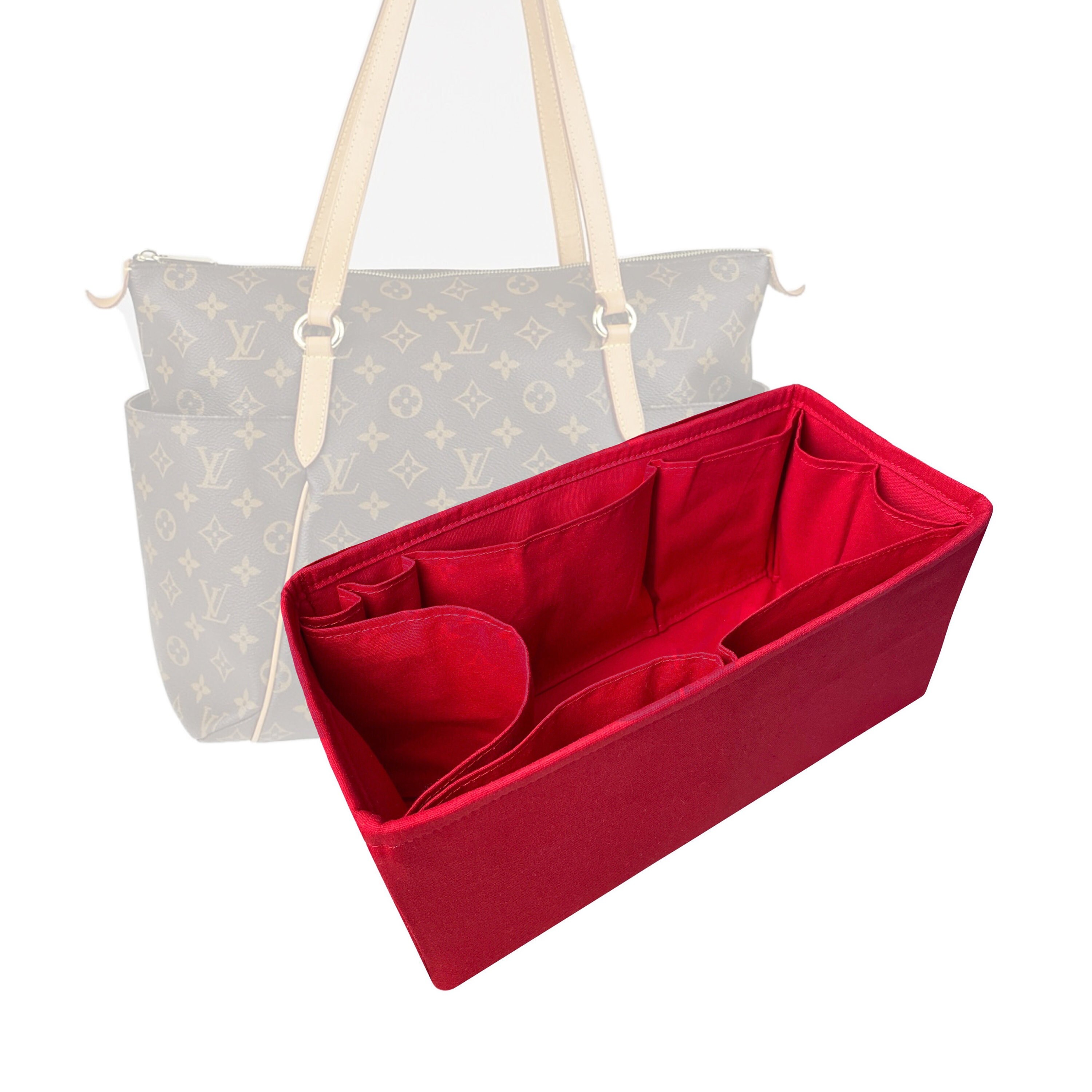 [Totally MM Organizer] Felt Purse Insert, Bag in Bag, Customized Tote  Organize, Cosmetic Makeup Diaper Handbag (Style JIA)
