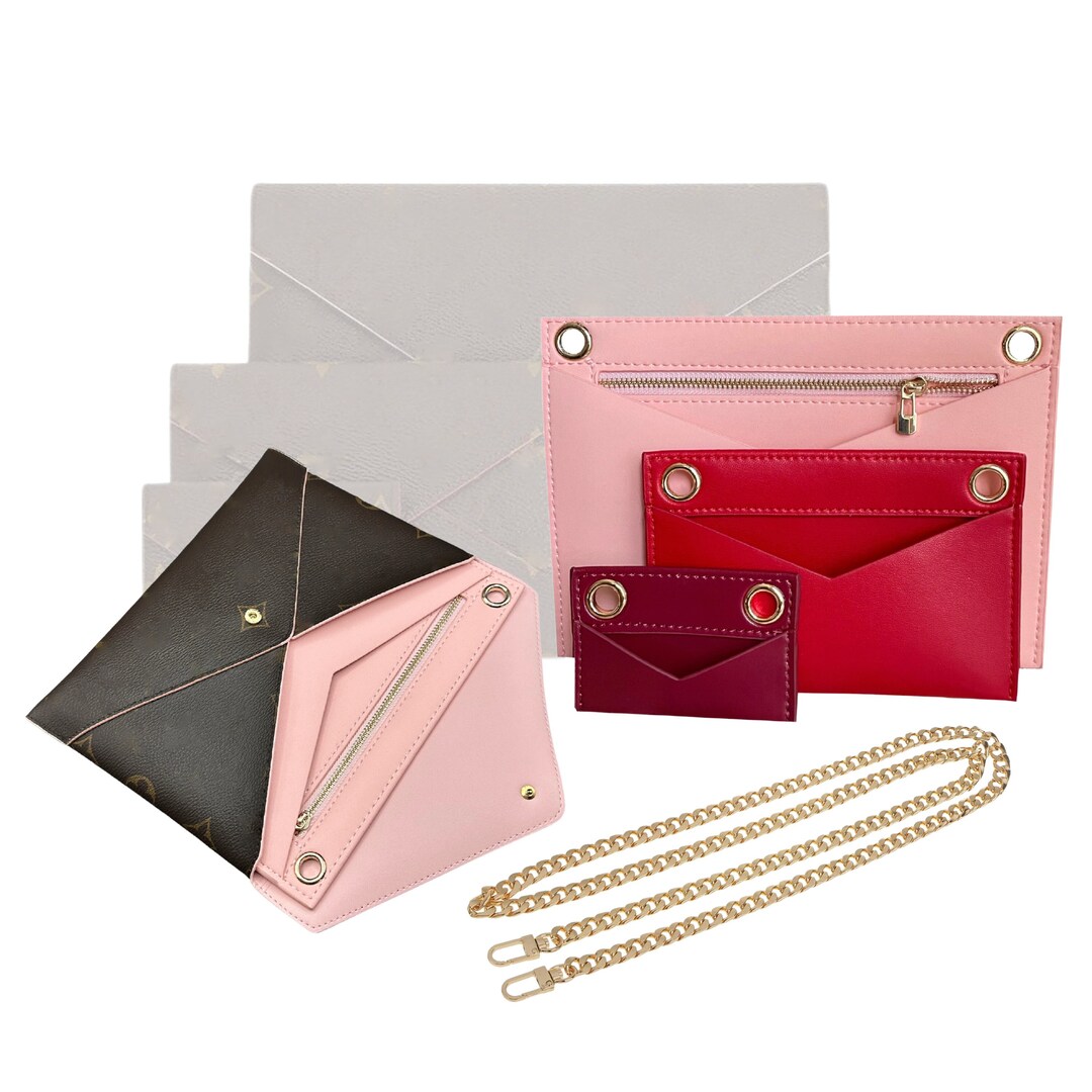 NEW Leather Kirigami Organizer With Custom Chain Size zipper & O Rings