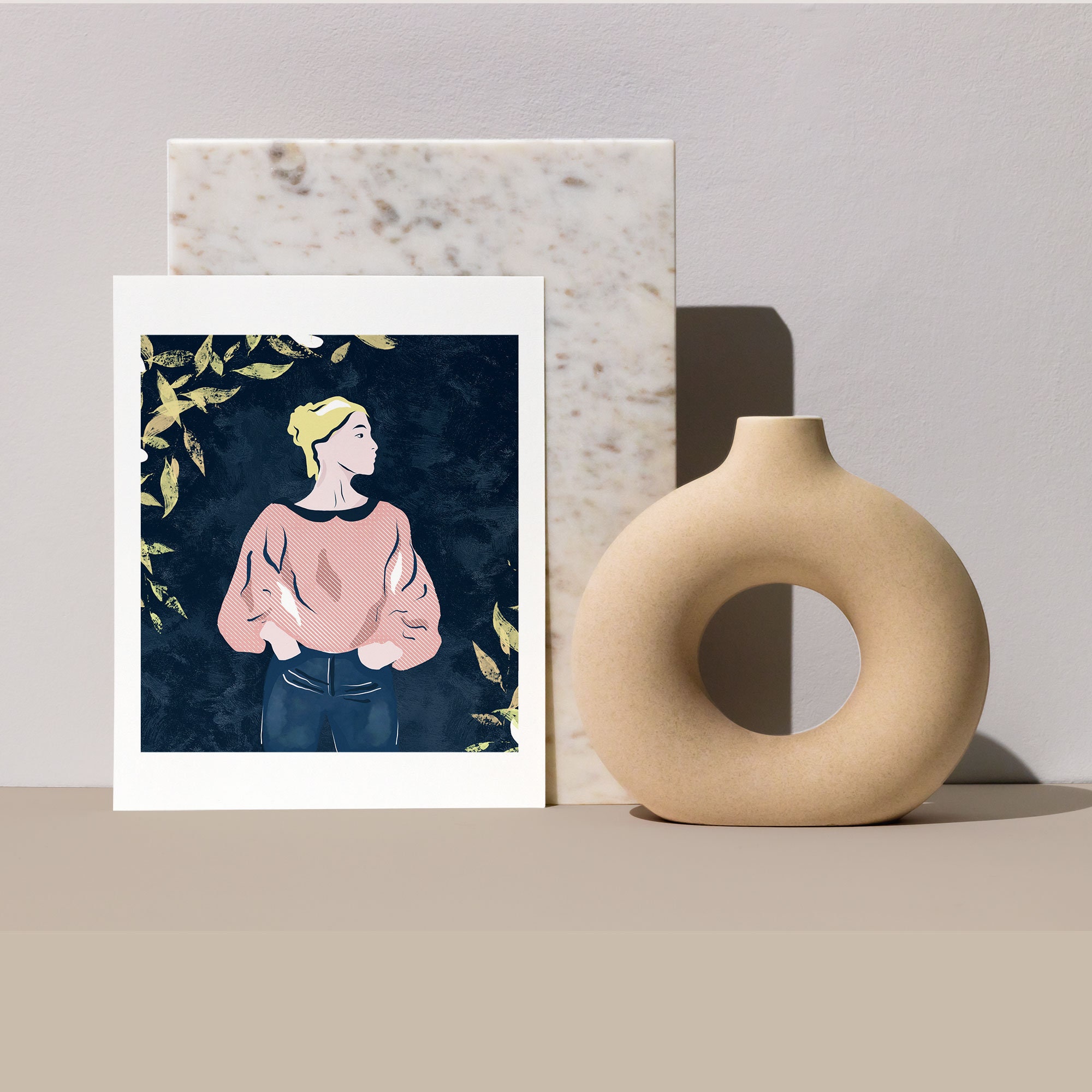 Illustration - Pensive