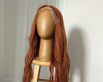 100% Virgin Human Hair | Natural Ginger Copper One Tone Glueless HD Lace Front Wig