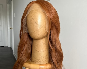 100% Virgin Human Hair | Vibrant Copper Ginger Glueless HD Lace Front Wig