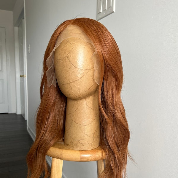 100% Virgin Human Hair | Vibrant Copper Ginger Glueless HD Lace Front Wig