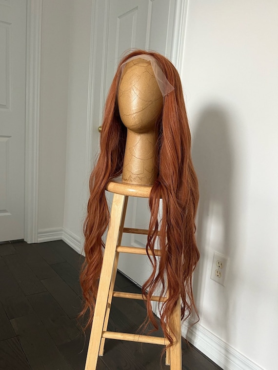 100% Virgin Human Hair | Natural Ginger Copper One Tone Glueless HD Lace Front Wig