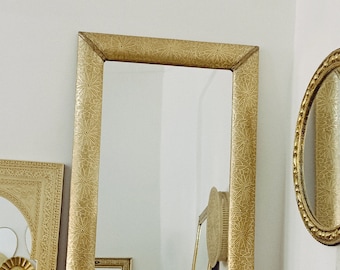Moroccan Mirror,scrying Mirror, extra large Mirror, Floor mirror, Wall Tall Mirror,Full length mirror,Gold framed ,Home decor, free shipping