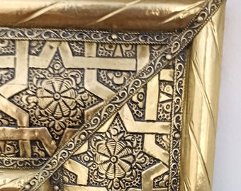 Mirror, Moroccan Mirror, large Mirror, Huge mirror, Wall Tall Mirror, Full length  scrying mirror, Gold framed , Home decor,  free shipping