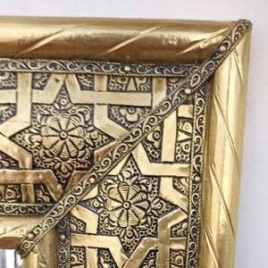 Mirror, Moroccan Mirror, large Mirror, Huge mirror, Wall Tall Mirror, Full length  scrying mirror, Gold framed , Home decor,  free shipping