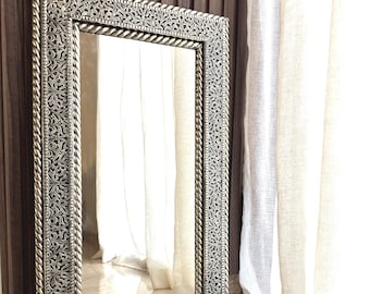 Floor Mirror Wall large mirror full lenght Mirror Wall decor brass mirror antique long wide dining room mirror full body mirror oversized