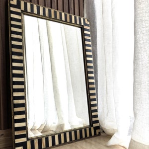 Large Floor Mirror Black Framed Mirror Big Floor Mirror for wall full Length Mirror Large Living Room Mirror Antique Brass Moroccan Mirror