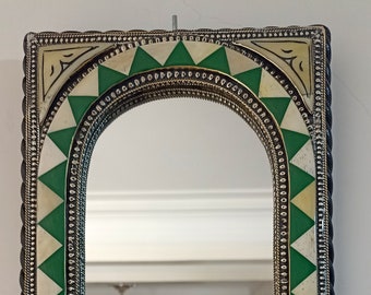 Moroccan Mirror,Os laiton Cuivre,scrying Mirror, extra large Mirror, Floor mirror,Full length mirror,Gold framed ,Home decor, free shipping