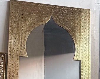 Morrorcan mirror, scrying mirror, full lenght mirror, Decorative Mirror, Tall Mirror, Home Decor, Gold Copper Mirror, Wall Mirror,