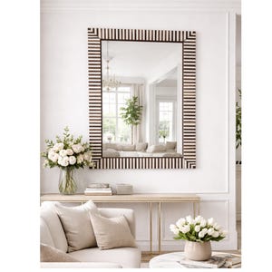 Moroccan mirror frame large floor mirror rectangular wall mirror tall mirror entryway mirror bathroom decor