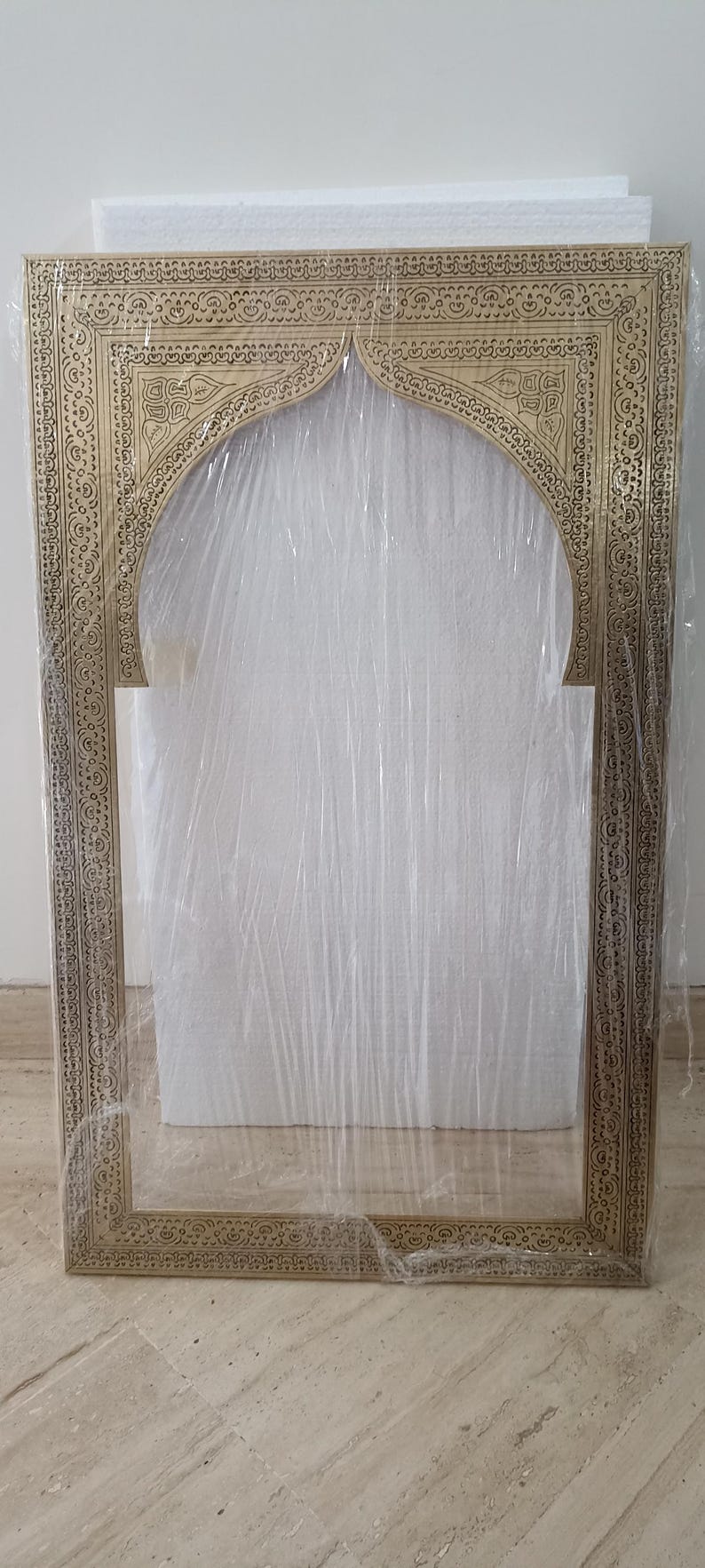 Full length mirror frame ,Large Moroccan Mirror, Gold Wall Decor, floor Mirror image 16