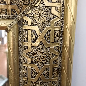 Moroccan Mirror, large Mirror, Huge mirror, Wall Tall Mirror, Full length  scrying mirror, Gold framed , Home decor,  free shipping