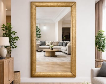 Moroccan Full Length Mirror: Vintage Gold Mirror