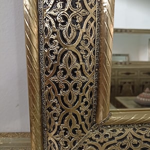 Moroccan Mirror,scrying Mirror, extra large Mirror, Floor mirror, Wall Tall Mirror,Full length mirror,Gold framed ,Home decor, free shipping