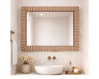 large Mirror frame moroccan floor mirror wall Mirror full length mirror frame striped heavy mirror frame