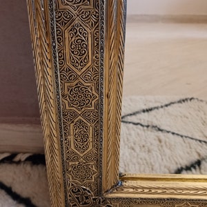 Arches mirror brass frame ,Moroccan Mirrors, Large Decorative Mirror, Bathroom Mirrors, Gold Mirror Living Room Mirror Large Silver Mirror image 11