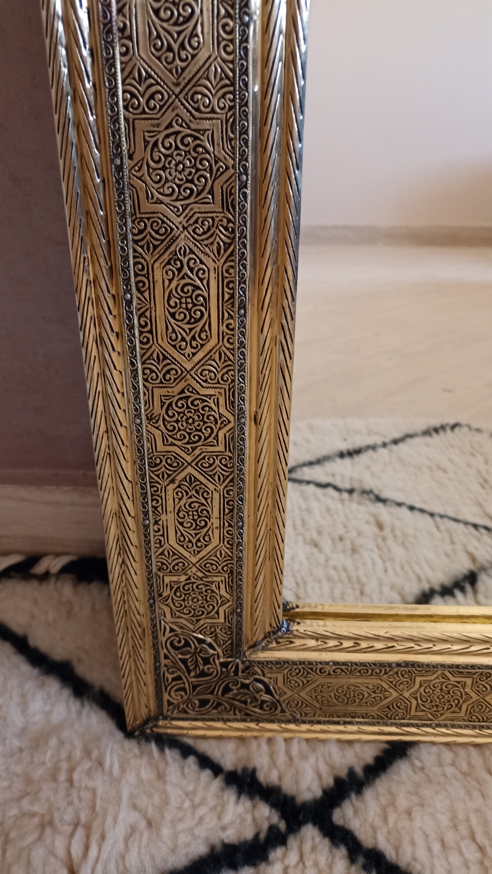 モロッコミラー、大型ミラー、装飾ミラー、特大ミラー、大型ゴールド