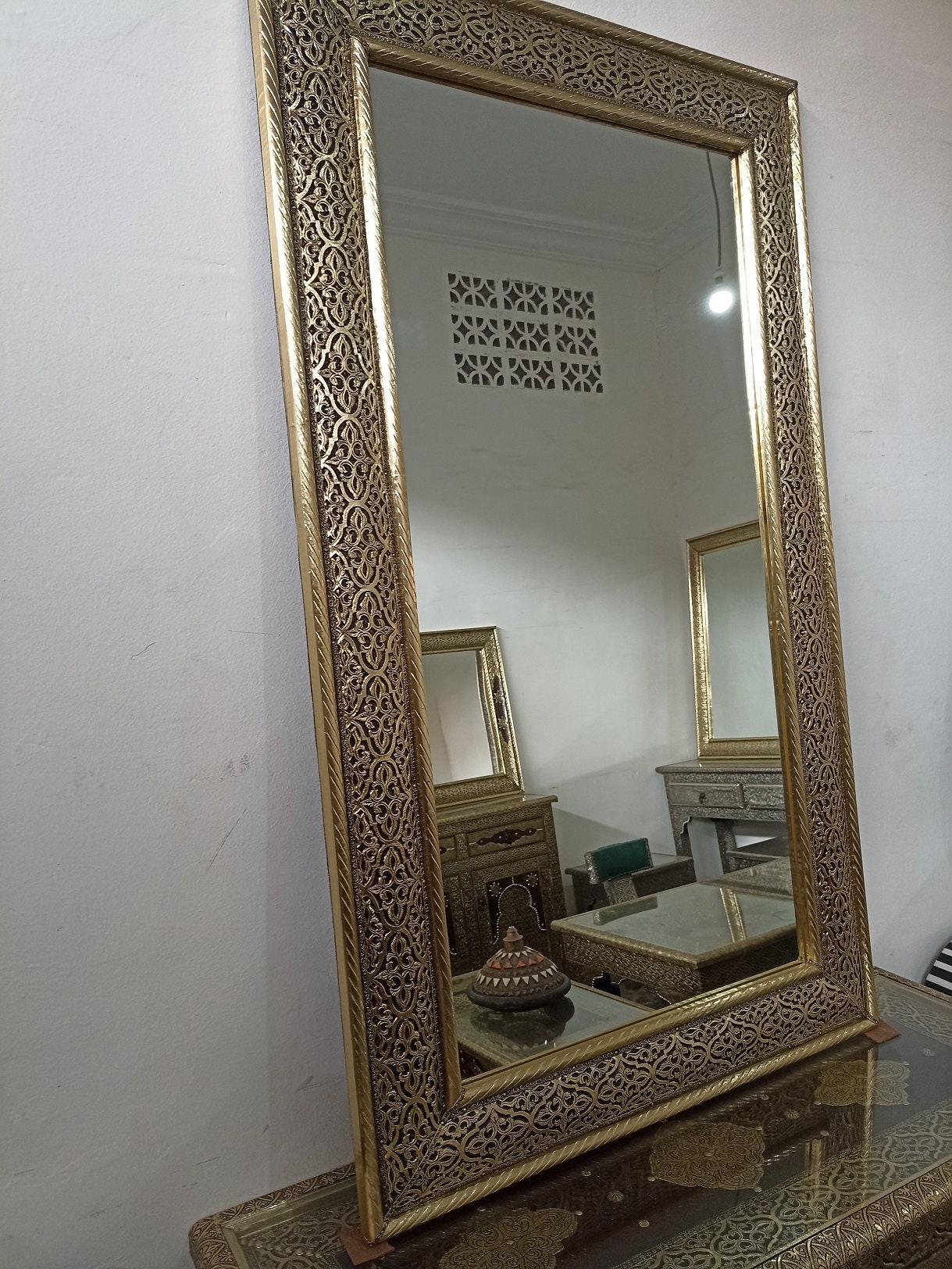 Full Length Mirror, Scrying Mirror,moroccan Mirror, Large Mirror, Huge