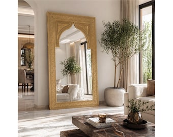 Full length mirror frame arched moroccan mirror floor mirror extra large mirror Frame custom standing mirror frame copper floor mirror frame