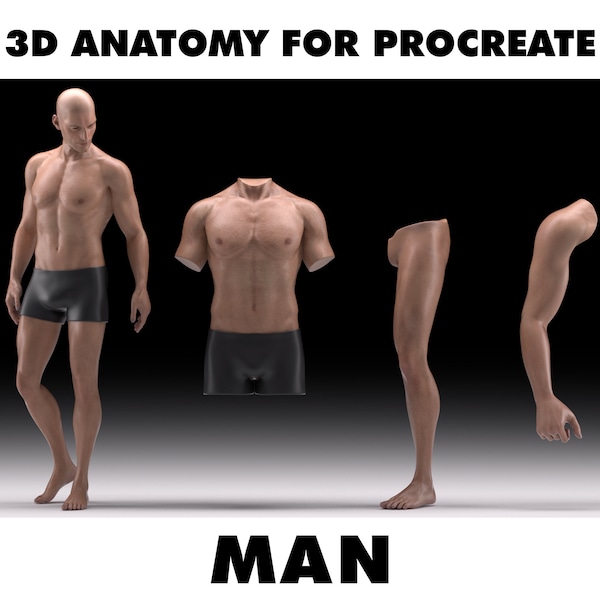 Maquette de tatouage 3D pour procréer MAN