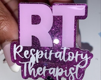 Porta credencial personalizado, porta credencial, terapeuta respiratorio, porta credencial con brillo, RT, regalo personalizado, regalo respiratorio