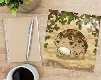 Cute Grumpy Desert Rain Frog Art Print! A portion of profits goes towards habitat preservation! High quality glossy photo paper prints!