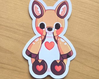 Baby Deer stuffed animal "Hartfelt" sticker! Purchases help make stuffed animals of these fawns a reality!