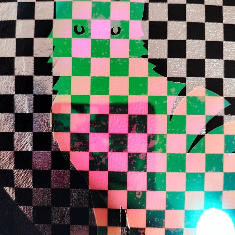Rainbow Holographic Cheshire Cat T-shirt! Handmade, Alice in Wonderland ...