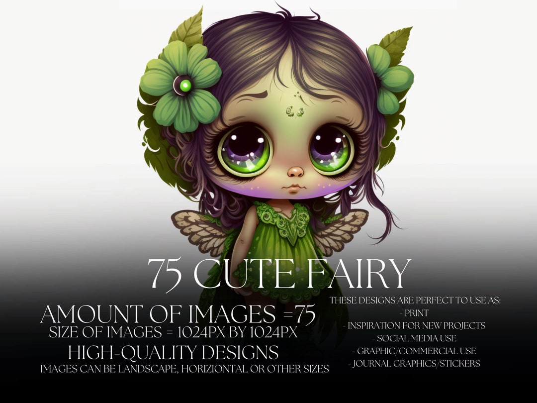 75 Cute Fairy PNG Clipart Bundle Sublimation Print Graphics - Etsy UK