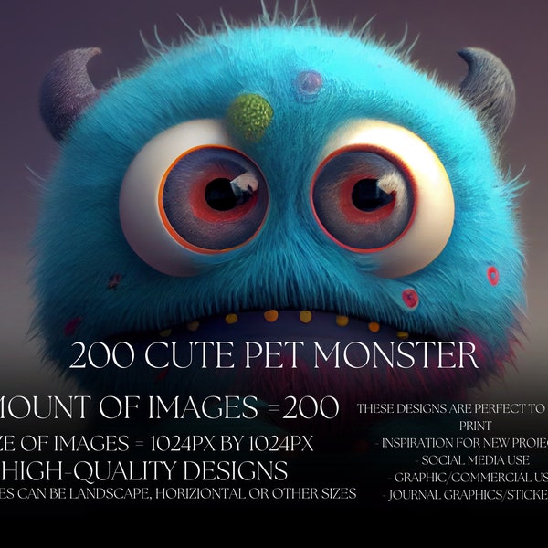 Monster Graphics Etsy