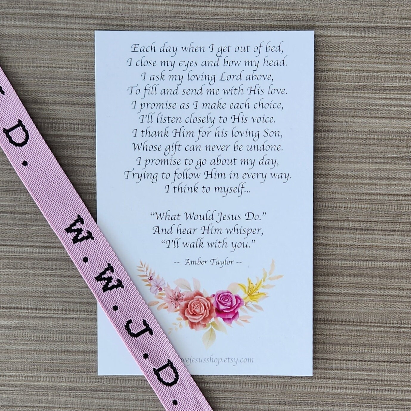 Braccialetti WWJD Cristiani - Set 7 Colorati Regolabili In Tessuto