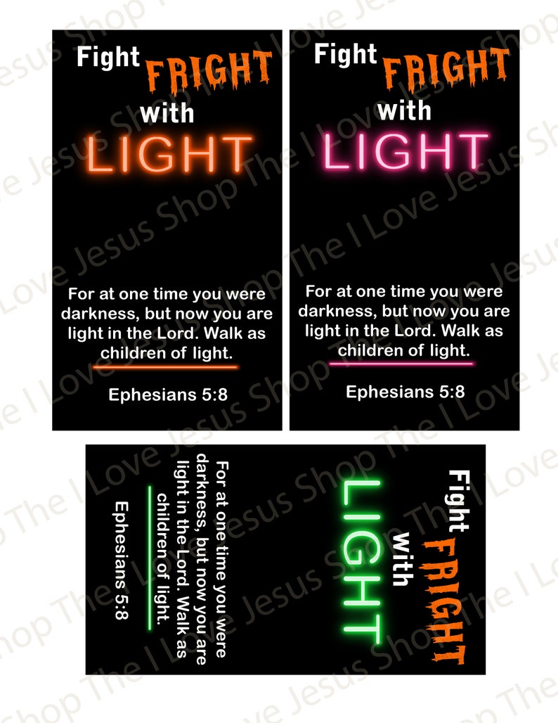 Religious Halloween Gift Tag Printable Great Christian Trick Etsy