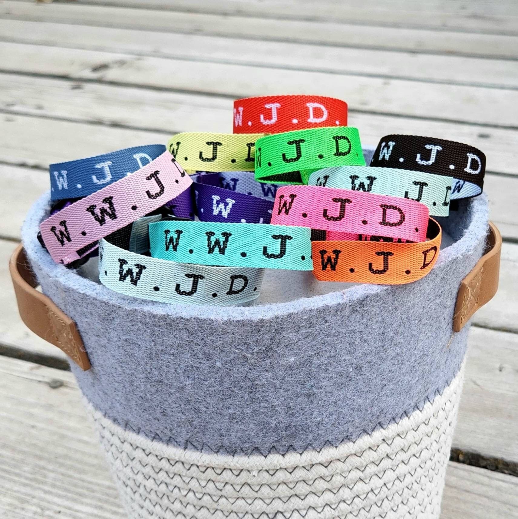 Bracciale regolabile in cristallo - Cosa farebbe Gesù? (WWJD?) - Italia
