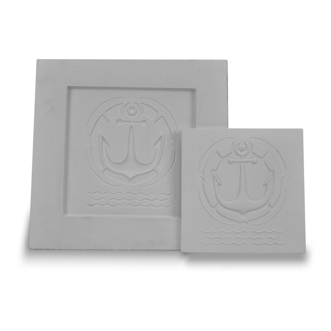 Plaster Mold for Ceramic Anchor Tile Plaque, Slip Casting Mold