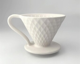 Prism Dripper V60 - 02 Ceramic Bisque  , Ceramic Bisque, Craft Supply, Handmade Mug