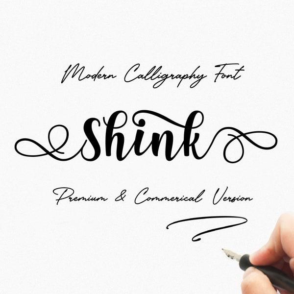 Calligraphy Font Svg, Cursive Font | SVG, PNG, OTF, Fonts Procreate, Fonts Cricut, Commercial use, Fonts Swirls, Fonts With tail. Cut Files