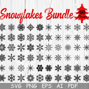Schneeflocken svg, Weihnachtsverzierungs svg, Schneeflocke svg, Schnitt-Datei, Clipart, Schneemann Cricut Art-Svg, Santa, Bundle, Winter-Svg Png, Silhouette